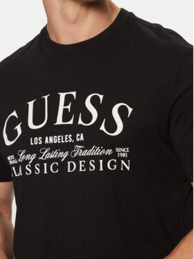 Guess T-Shirt M5RI43 K9RM1 Czarny Regular Fit
