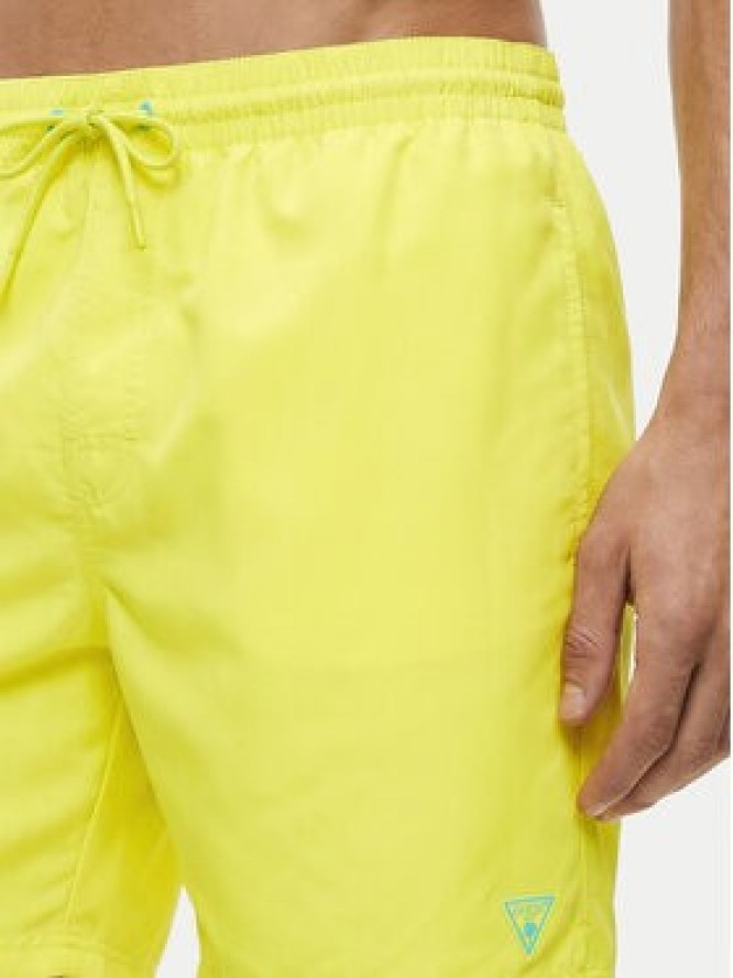 Guess Szorty kąpielowe F6GT24 WG282 MEDIUM Zielony Regular Fit