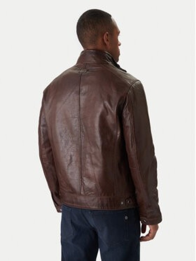 Milestone Kurtka skórzana Ms Barney 531063 21295 Brązowy Regular Fit