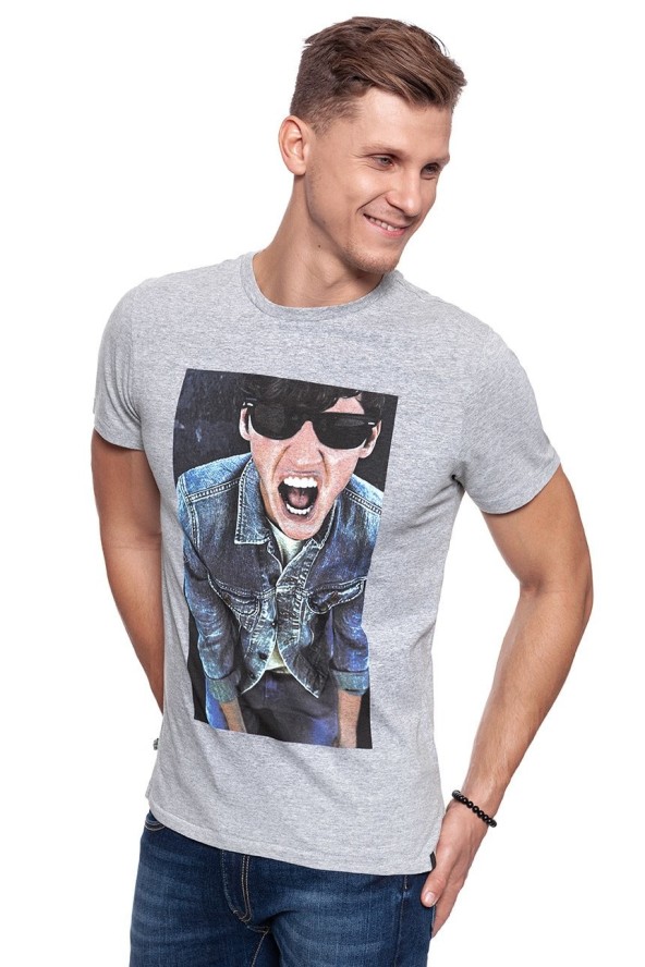 LEE T SHIRT PHOTO TEE GREY MELE L65UAI37