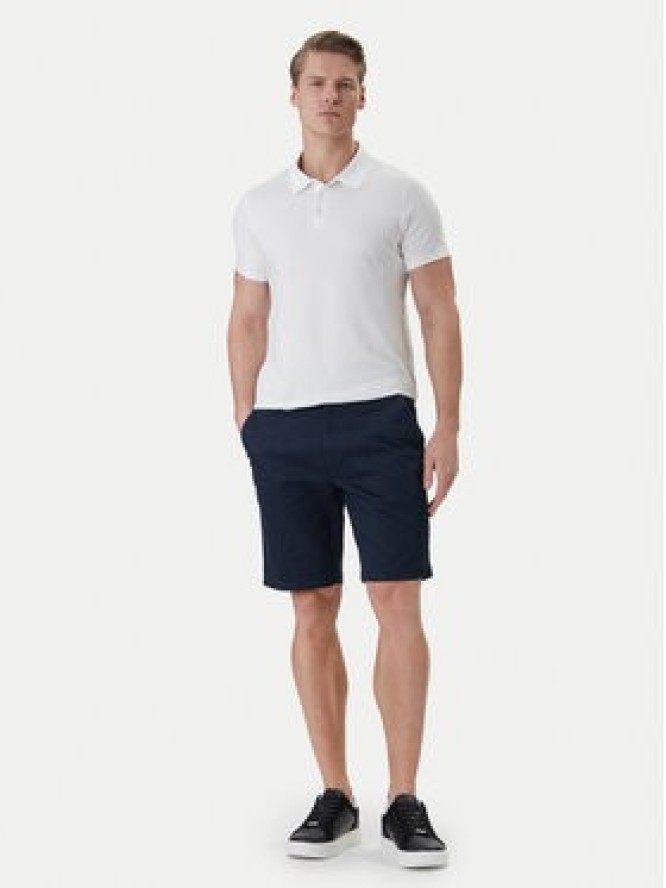 Calvin Klein Szorty materiałowe LV04LF601G Granatowy Regular Fit