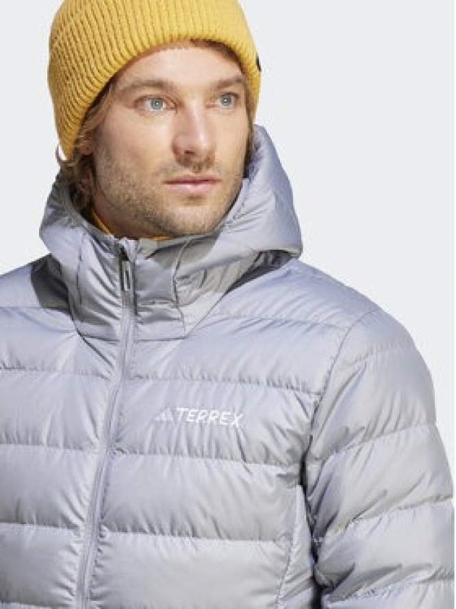 adidas Kurtka puchowa Terrex Multi Light Down IP6042 Szary Slim Fit
