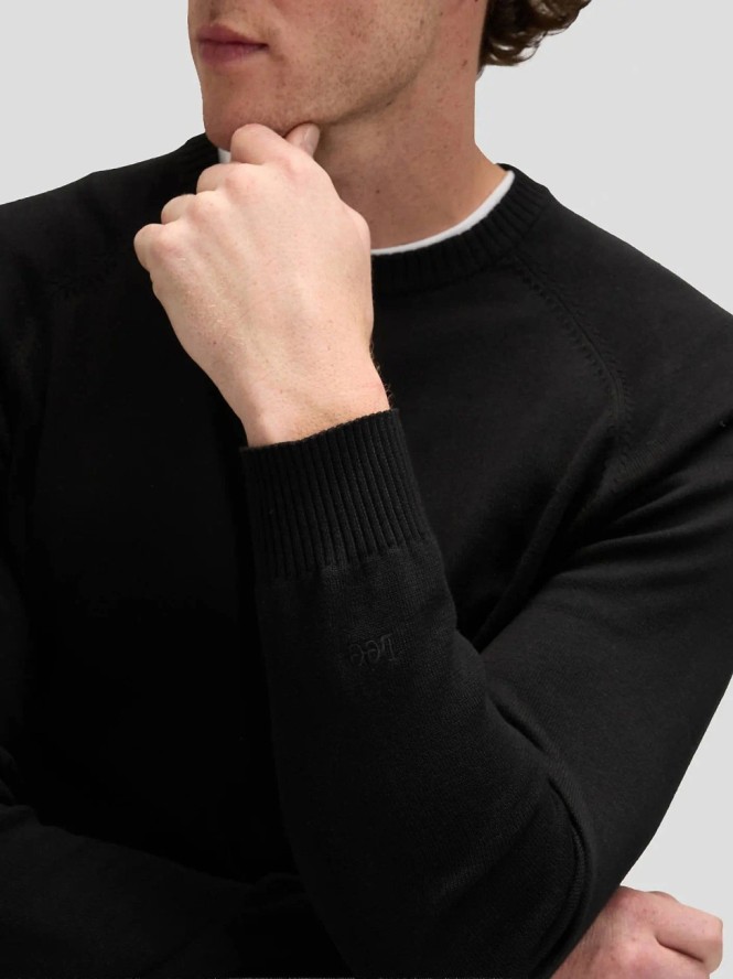 MESKI SWETER LEE CLEAN RAGLAN SWEATER BLACK 112378518