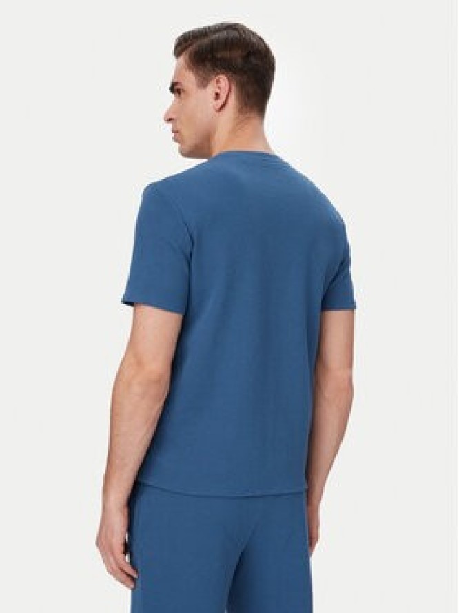BOSS T-Shirt Waffle 50535892 Niebieski Regular Fit