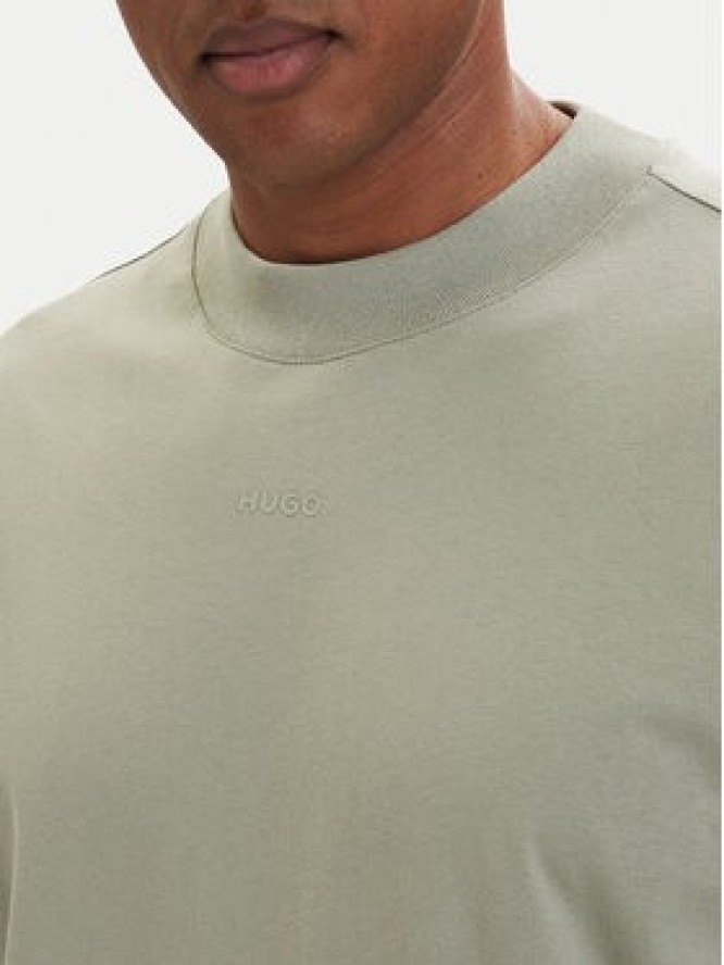 HUGO Longsleeve Daposo 50511029 Zielony jasny Relaxed Fit