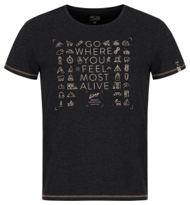T-shirt męski Loap Alexus Czarny