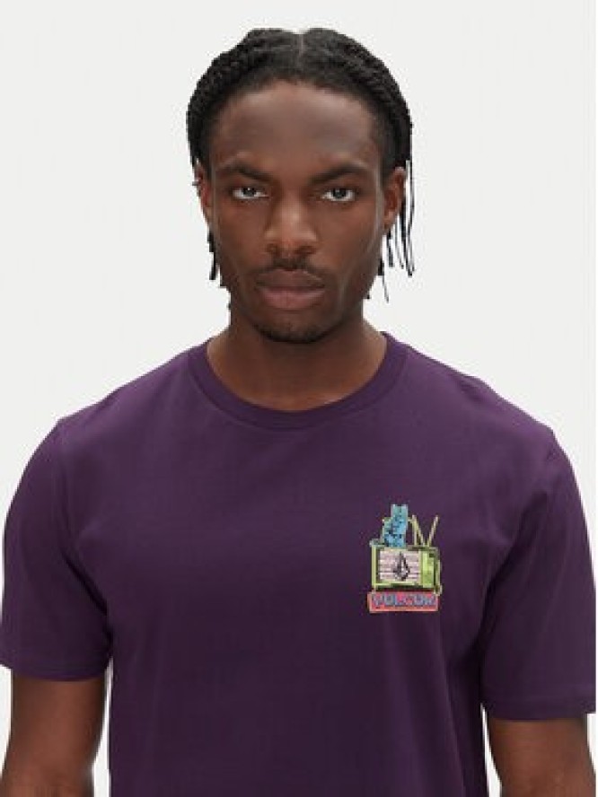 Volcom T-Shirt Catv A3512552 Fioletowy Classic Fit