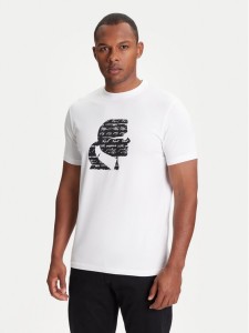 KARL LAGERFELD T-Shirt 755042 553235 Biały Regular Fit