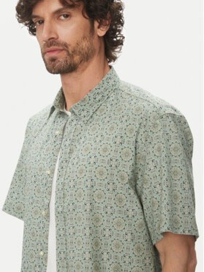 Selected Homme Koszula New Linen 16079053 Zielony Regular Fit