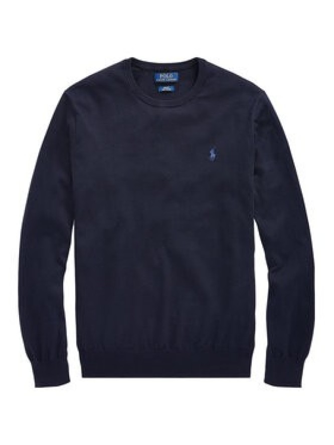 Polo Ralph Lauren Sweter Ls Sf Cn Pp 710684957001 Granatowy Slim Fit