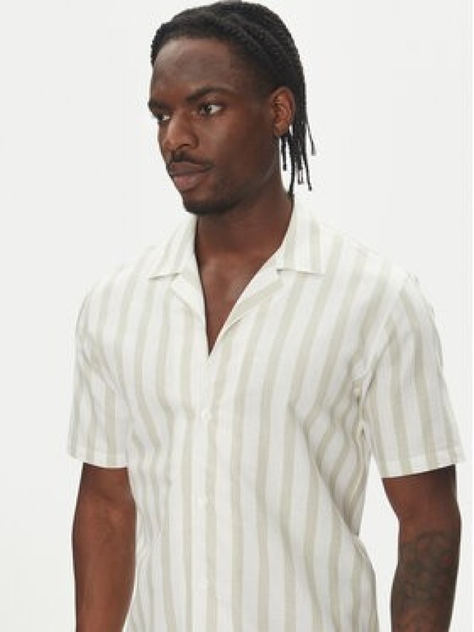 Lindbergh Koszula 30-203321 Beżowy Relaxed Fit