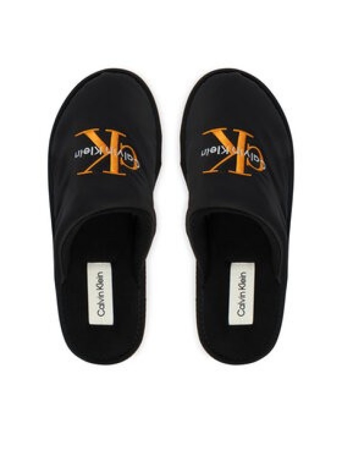 Calvin Klein Kapcie Hotel Slipper Mono Embro YM0YM01392 Czarny