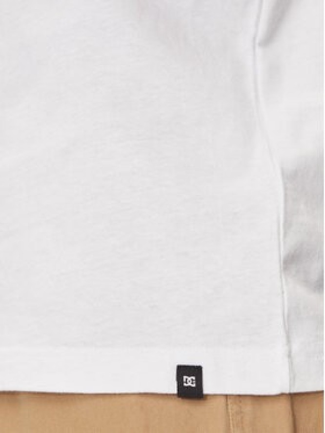 DC Shoes T-Shirt Lucky Hand Hss ADYZT05366 Biały Regular Fit