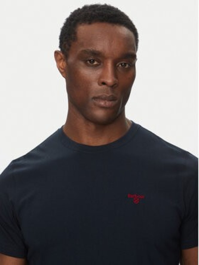 Barbour T-Shirt Essential Sports MTS0331NY91 Granatowy Tailored Fit