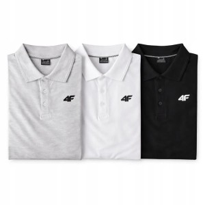 ZESTAW KOSZULEK POLO 4F T-SHIRT MĘSKI KOMPLET 3 SZTUKI