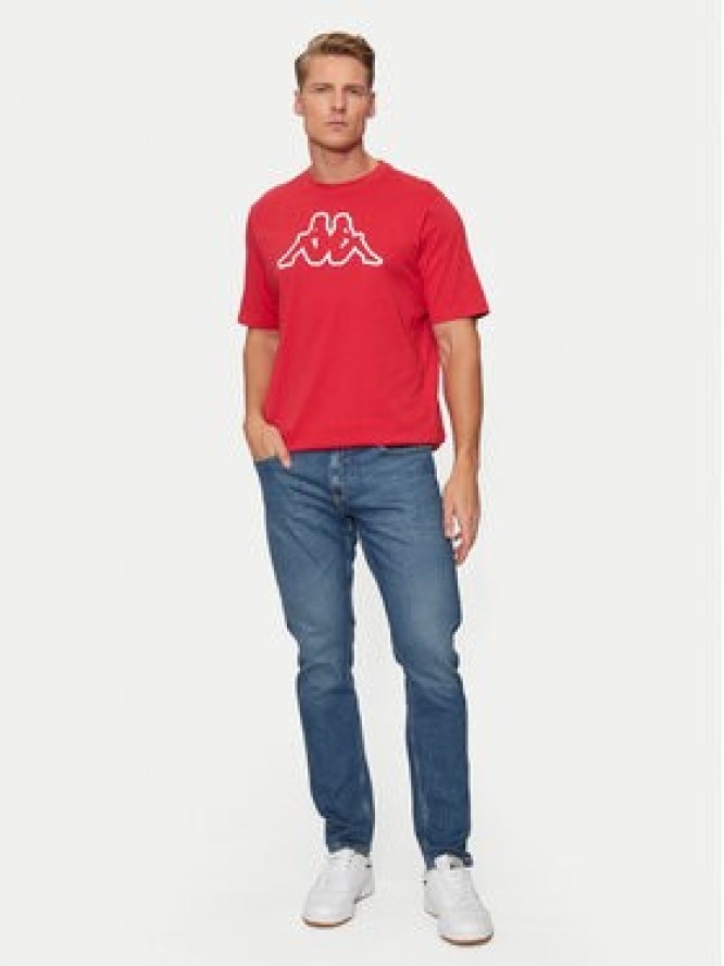 Kappa T-Shirt Logo Korpo Cromen 303HZ70 Czerwony Regular Fit