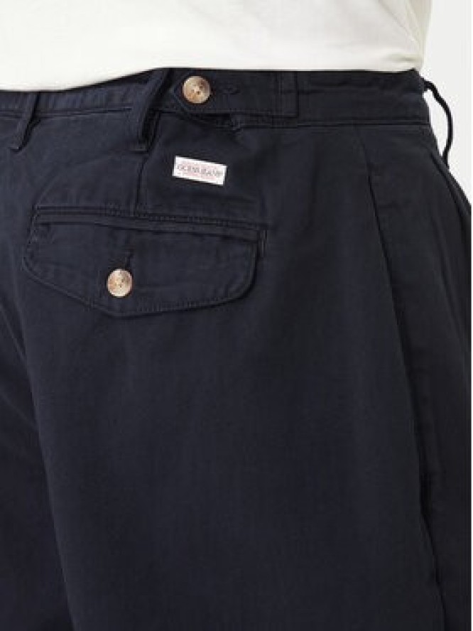 Guess Jeans Spodnie materiałowe M6RB59 WGCV1 Granatowy Relaxed Fit