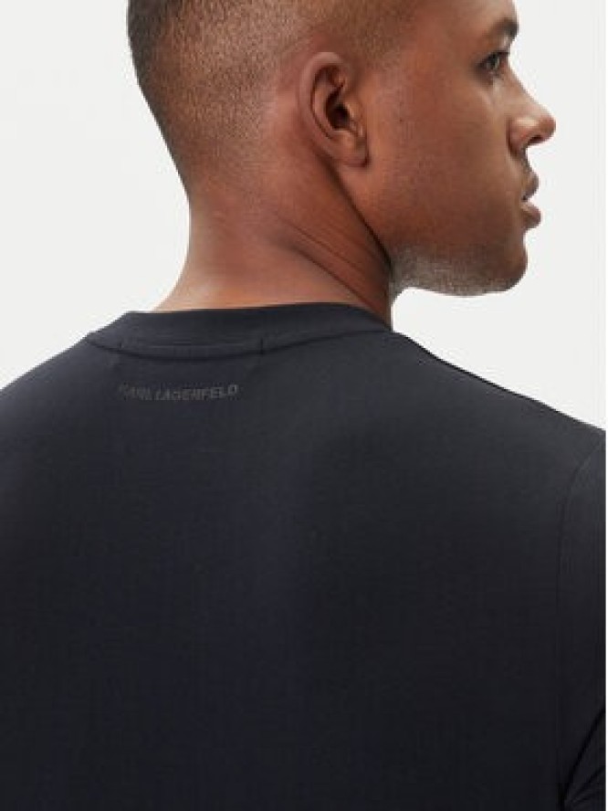 KARL LAGERFELD T-Shirt 755032 554221 Granatowy Regular Fit