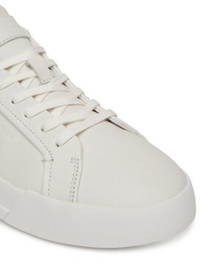 Tommy Hilfiger Sneakersy Court Best Tumbled Lth FM0FM05324 Écru