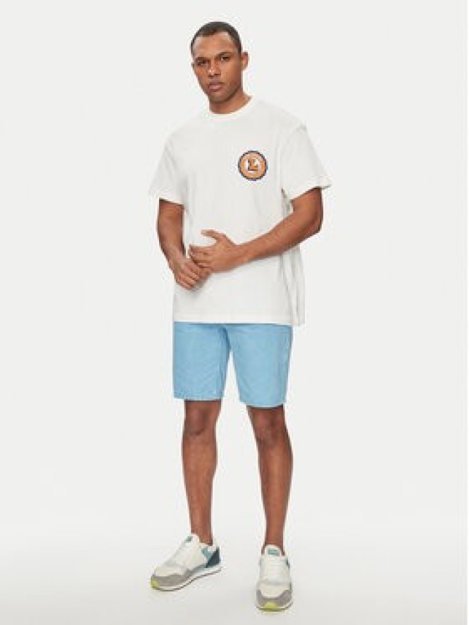 Lee T-Shirt Varsity 112350085 Écru Relaxed Fit