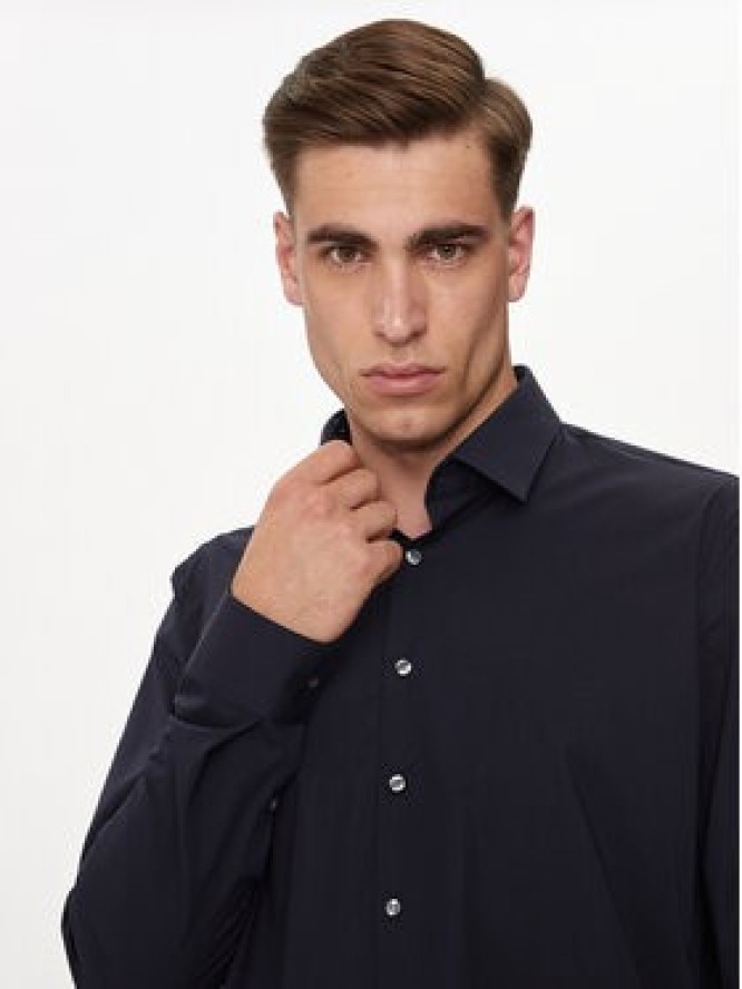 Calvin Klein Koszula K10K113160 Granatowy Slim Fit