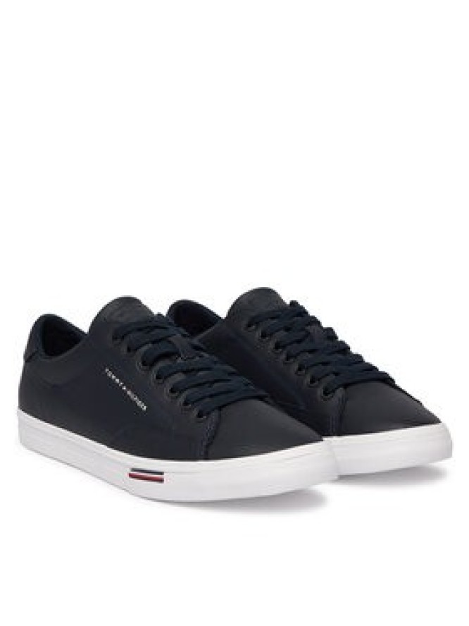 Tommy Hilfiger Tenisówki Vulc Core Rwb Long Lace Lth FM0FM05814 Granatowy