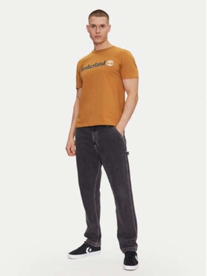 Timberland T-Shirt TB0A5UPQ Beżowy Regular Fit