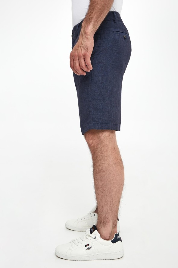 Bermudy męskie lniane PAUL&SHARK