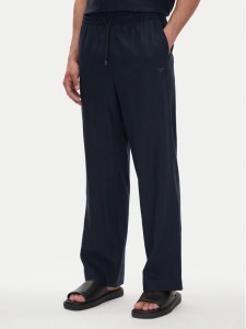Emporio Armani Spodnie materiałowe EM000586 AF12356 UB102 Granatowy Regular Fit