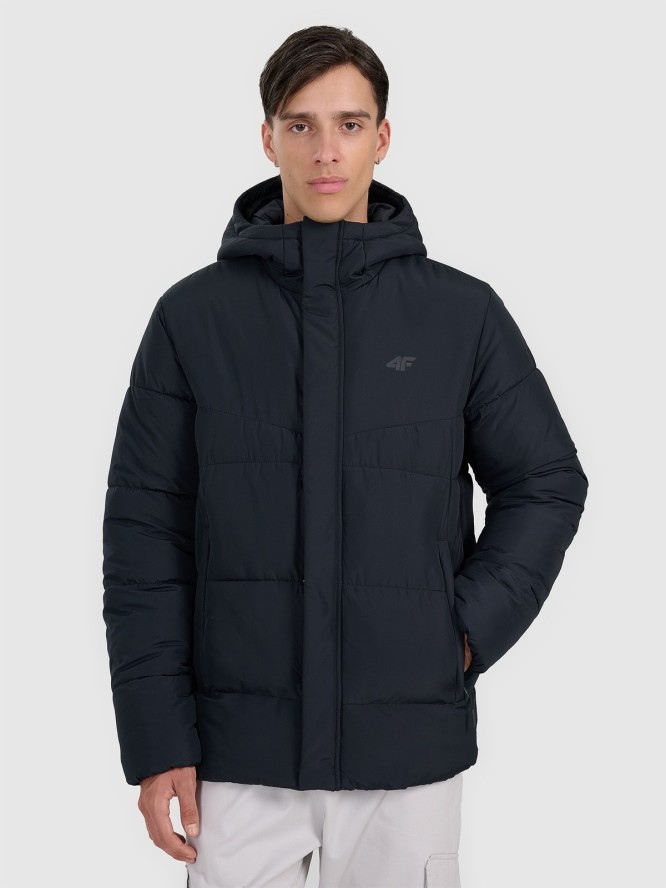 4F Kurtka puchowa z wypełnieniem syntetycznym męska - czarna XXL