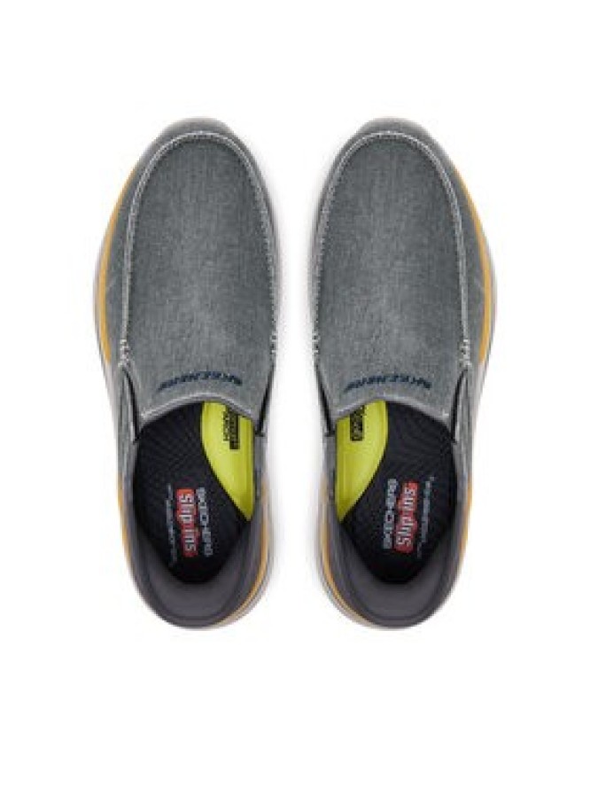 Skechers Półbuty Remaxed-Fenick 204839/CHAR Szary