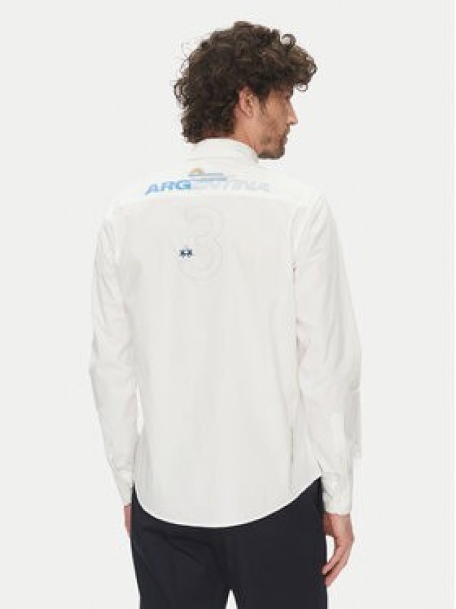 La Martina Koszula Alfred MAC601 PP483 Biały Regular Fit