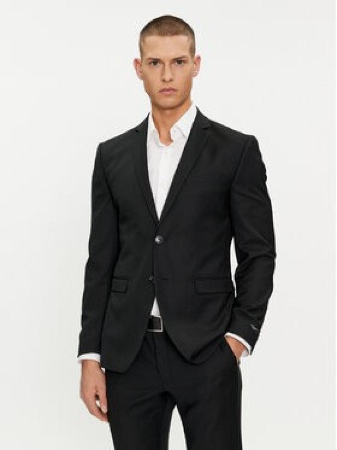 Jack & Jones Garnitur Solaris 12148166 Czarny Super Slim Fit
