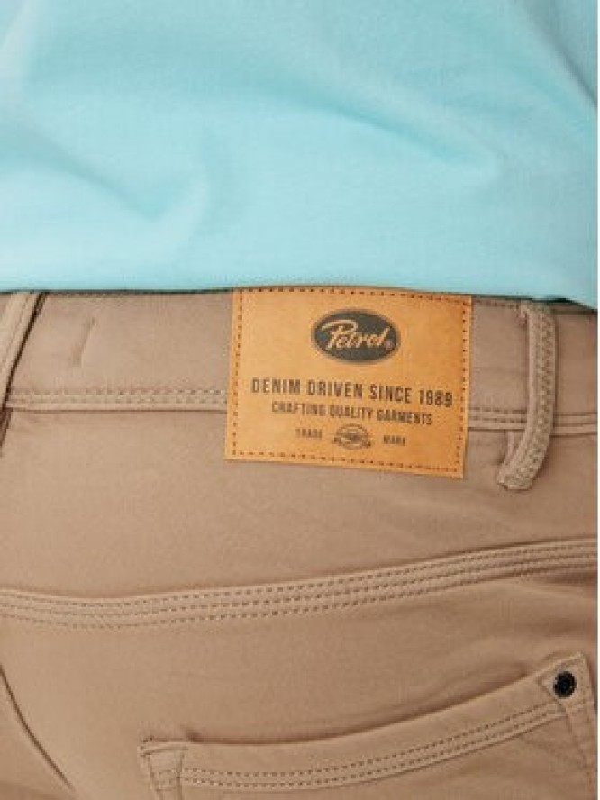 Petrol Industries Szorty jeansowe M-ROS-SHO005 Beżowy Slim Fit