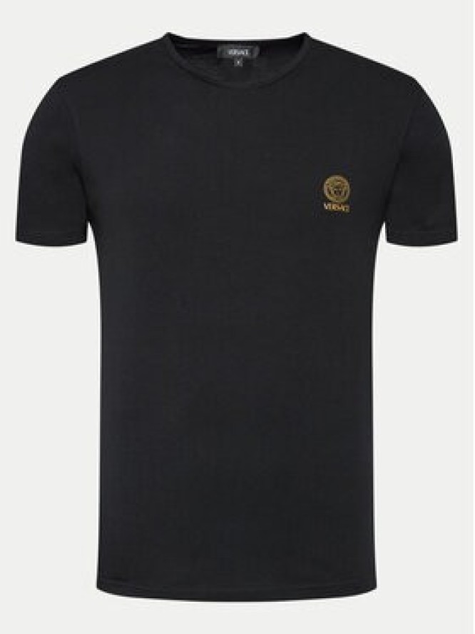 Versace Komplet 2 t-shirtów AU10193 Czarny Slim Fit