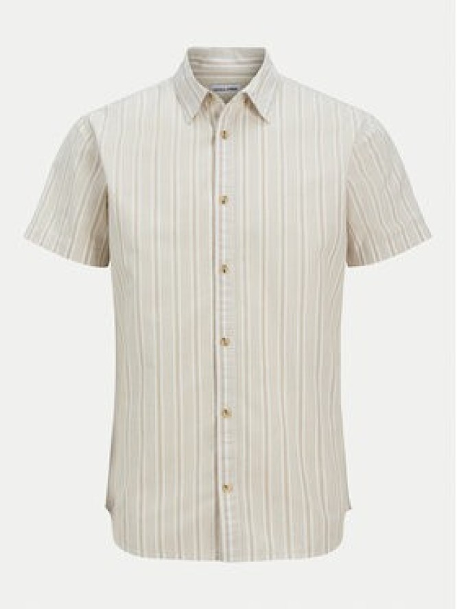 Jack & Jones Koszula Joshua 12269135 Beżowy Comfort Fit