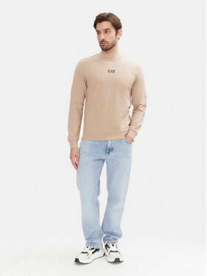 EA7 Emporio Armani Bluza 8NPM30 PJVRZ U6155 Beżowy Regular Fit