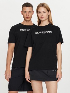 Didriksons T-Shirt Harald 505551 Czarny Regular Fit