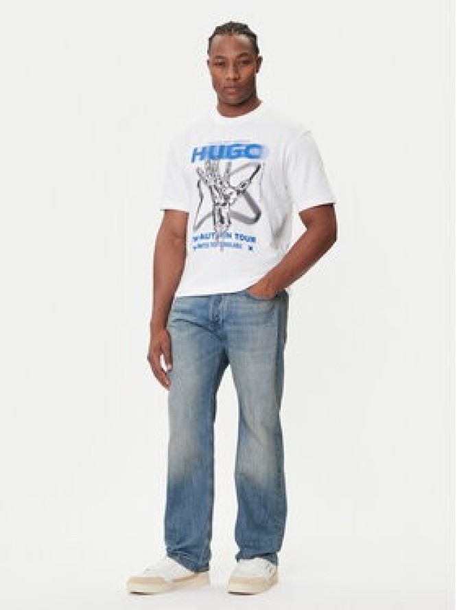 HUGO T-Shirt Nopix 50543494 Biały Regular Fit