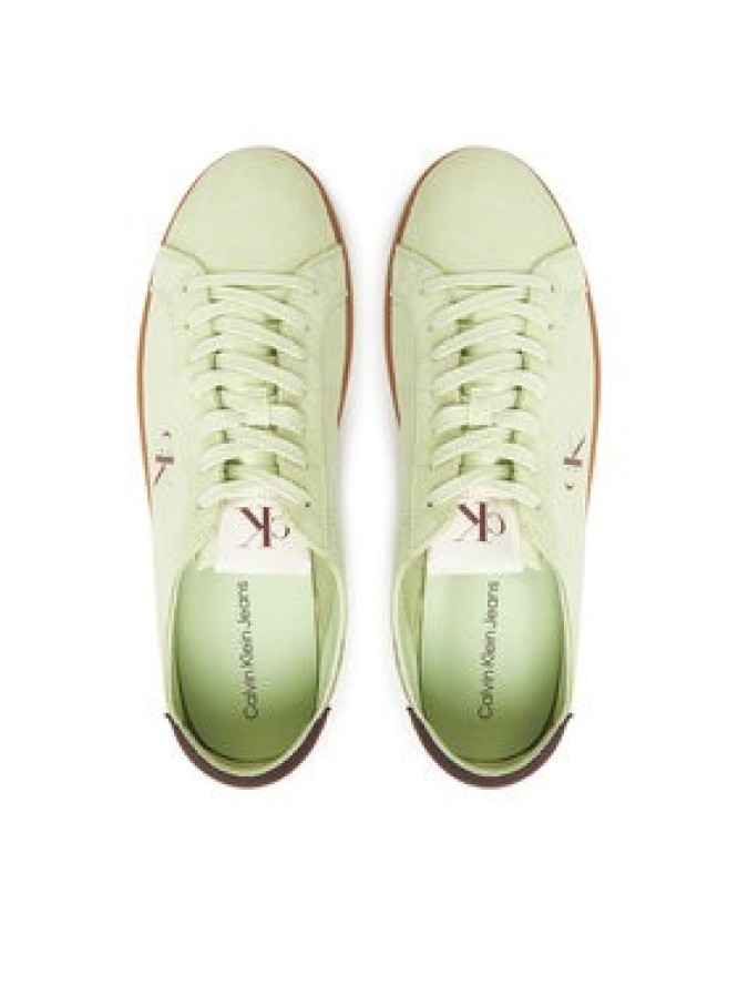 Calvin Klein Jeans Sneakersy Low Profile Cupsole Su Zielony