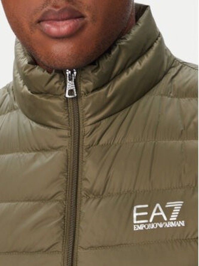 EA7 Emporio Armani Kamizelka 8NPQ06 PNGPZ U7014 Zielony ciemny Regular Fit