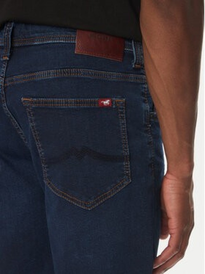 Mustang Szorty jeansowe Chicago Z 1016349 Granatowy Slim Fit
