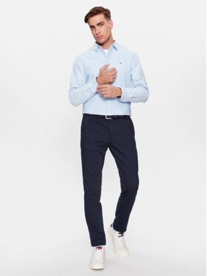 Tommy Jeans Koszula Classic Oxford DM0DM15408 Błękitny Classic Fit