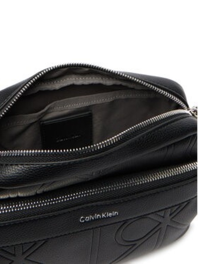 Calvin Klein Saszetka Emblem Aop Emboss Camera Bag LV04D3330G Czarny