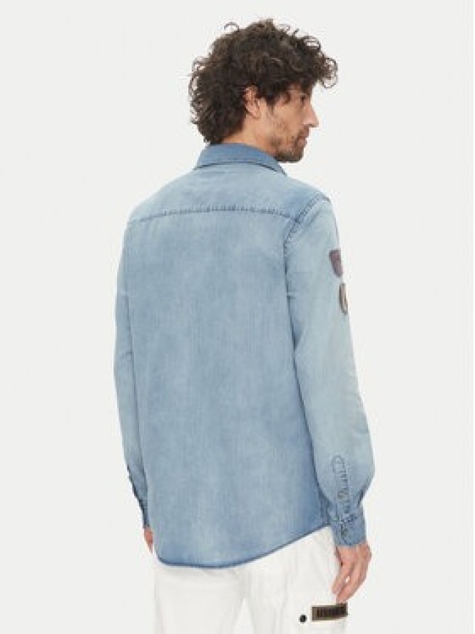 Aeronautica Militare Koszula jeansowa 251CA1281CT3527 Błękitny Regular Fit