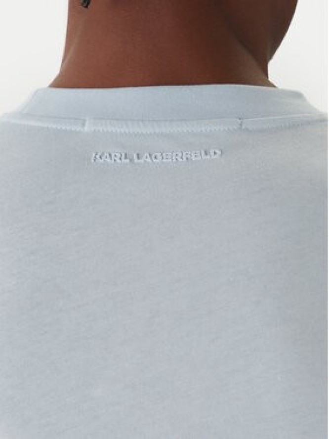KARL LAGERFELD T-Shirt 755710 561224 Błękitny Regular Fit