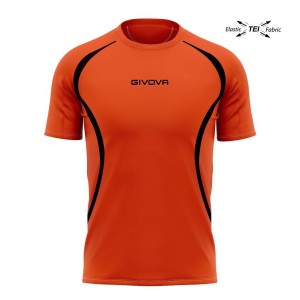 Koszulka biegowa unisex Givova Orange-Black