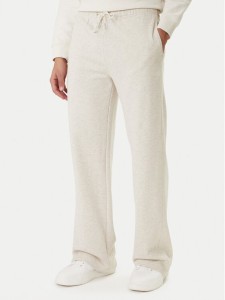 Calvin Klein Jeans Spodnie dresowe Embossed Monologo LV047F206G Beżowy Wide Leg