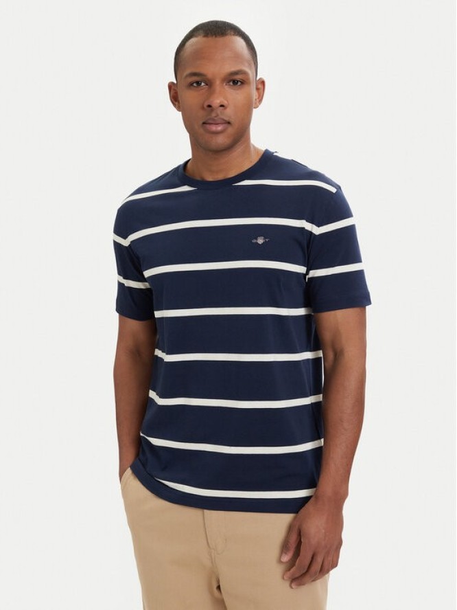 Gant T-Shirt 2003398 Granatowy Regular Fit