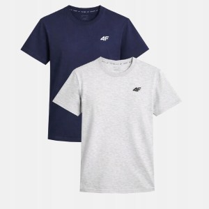T-SHIRT MĘSKI 4F KOSZULKA ZESTAW KOMPLET 2 SZTUKI TTSHM3341